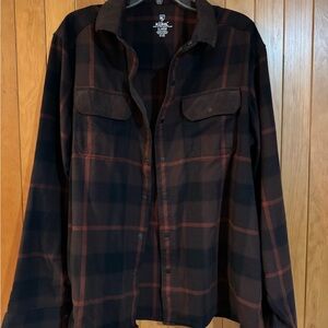 Kuhl Men's Plaid Shirt - Black and Brown